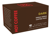 Load image into Gallery viewer, ORGANIC DARK ROAST SINGLE SERVE COFFEE PODS
