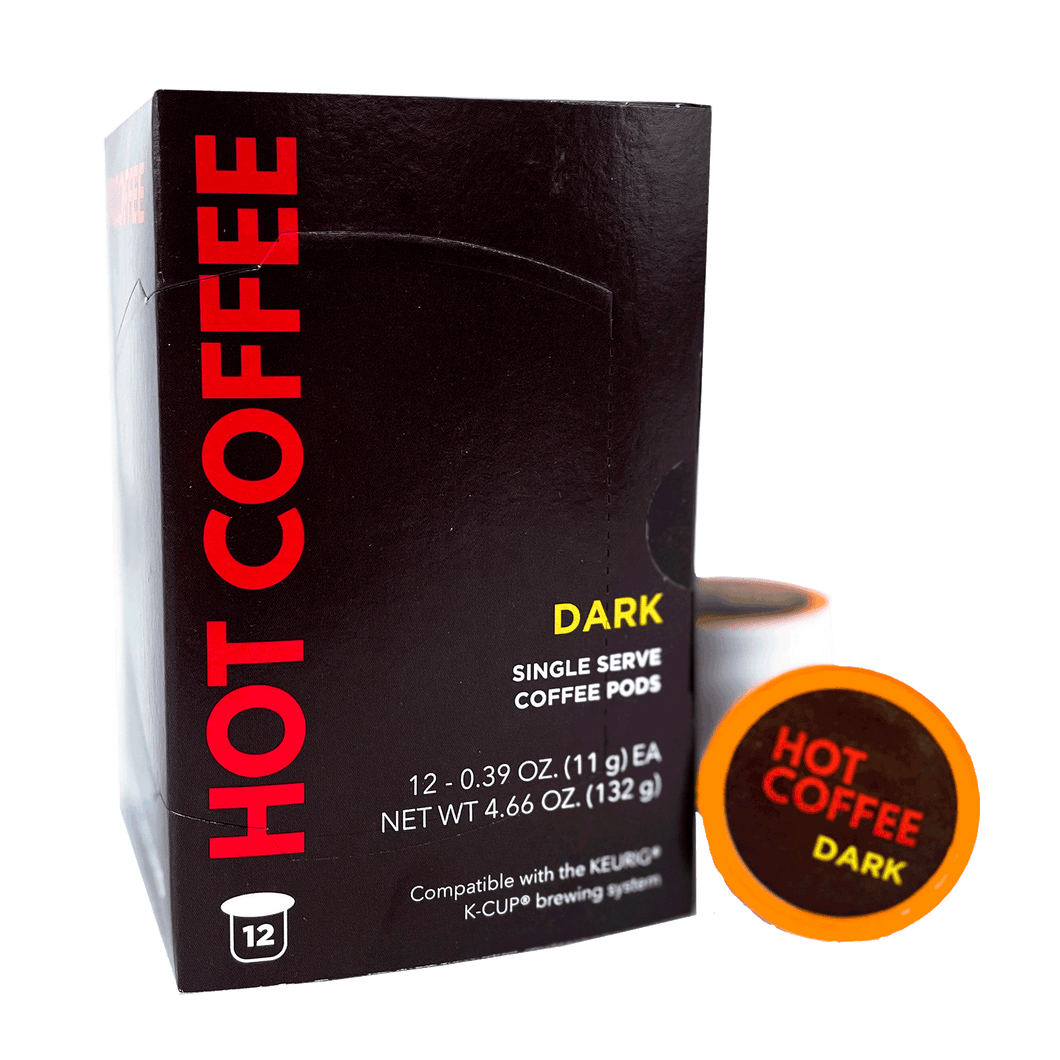 ORGANIC DARK ROAST SINGLE SERVE COFFEE PODS